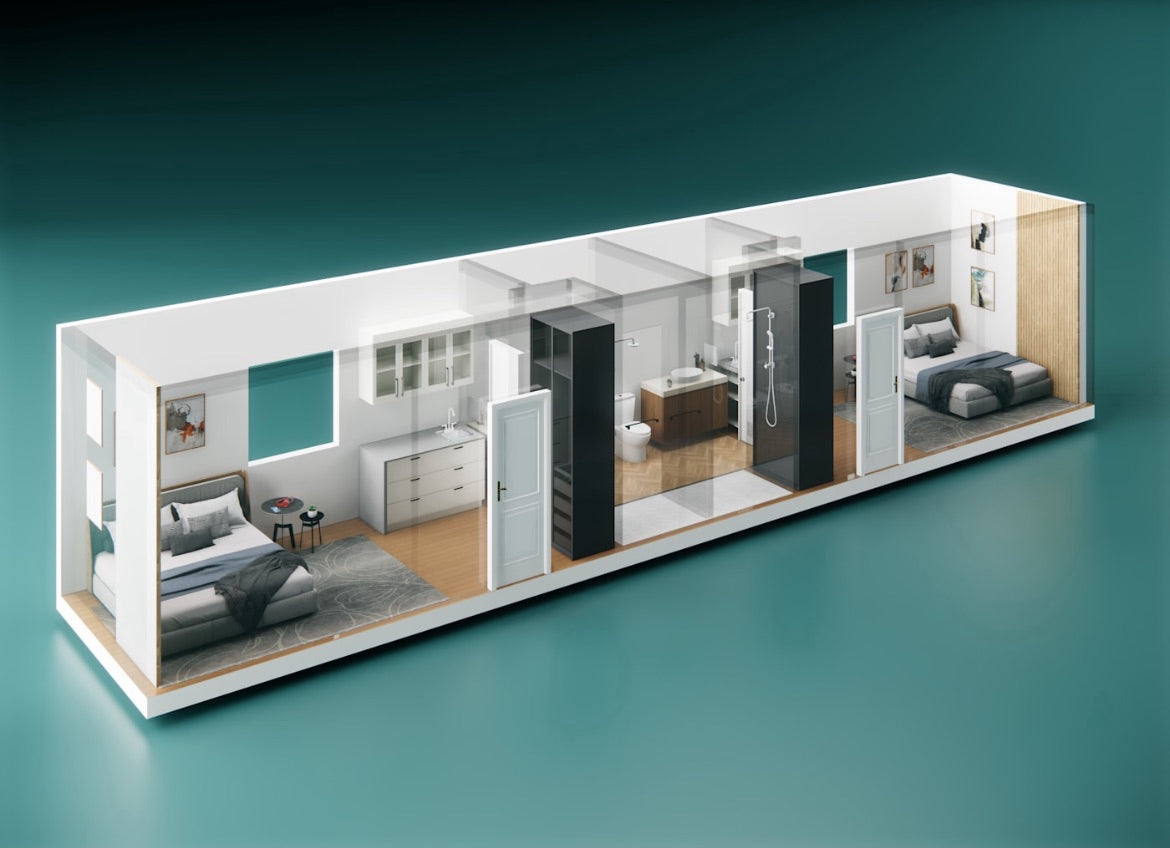 Workforce Living 40‑FT Dual Studio Container