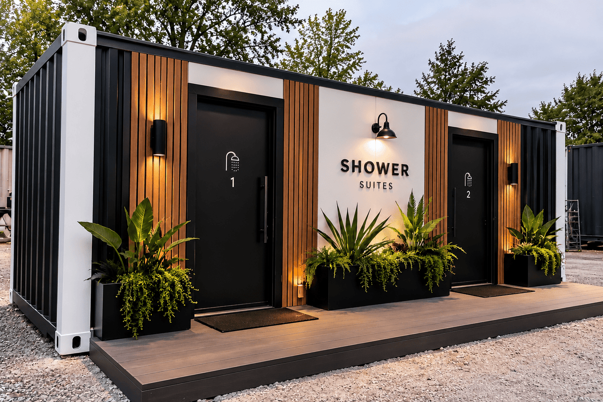 20FT Commercial Shower Suites - Kozzi Space