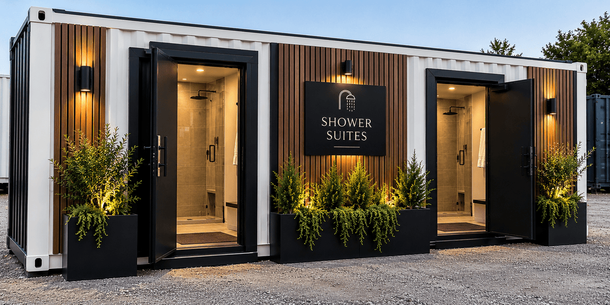 20FT Commercial Shower Suites - Kozzi Space