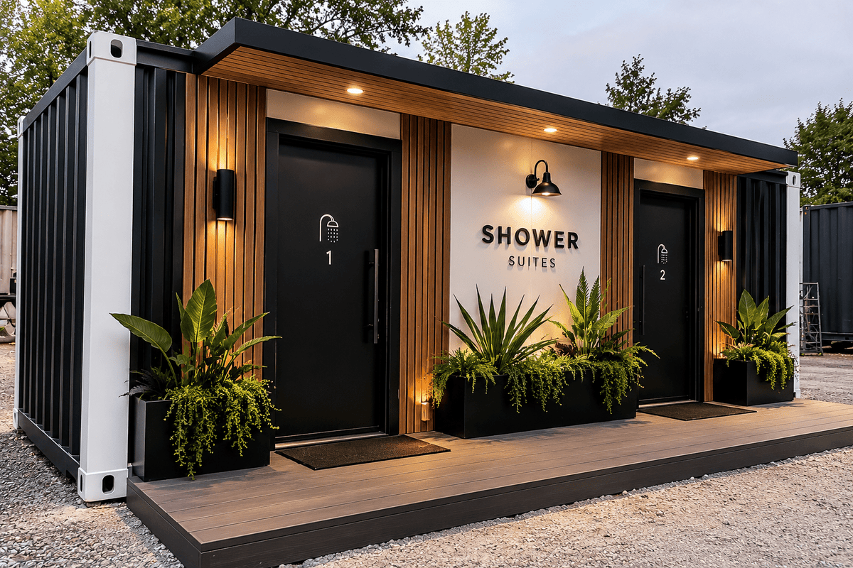 20FT Commercial Shower Suites - Kozzi Space