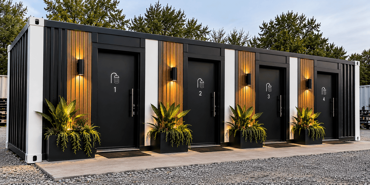 40FT Container Shower Suite - Kozzi Space