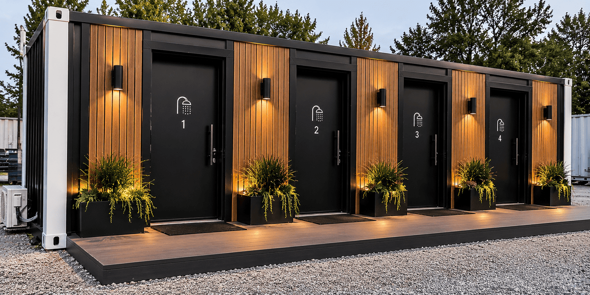 40FT Container Shower Suite - Kozzi Space