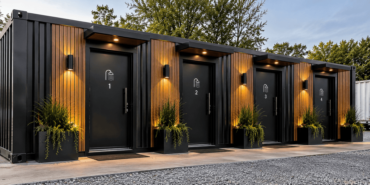 40FT Container Shower Suite - Kozzi Space