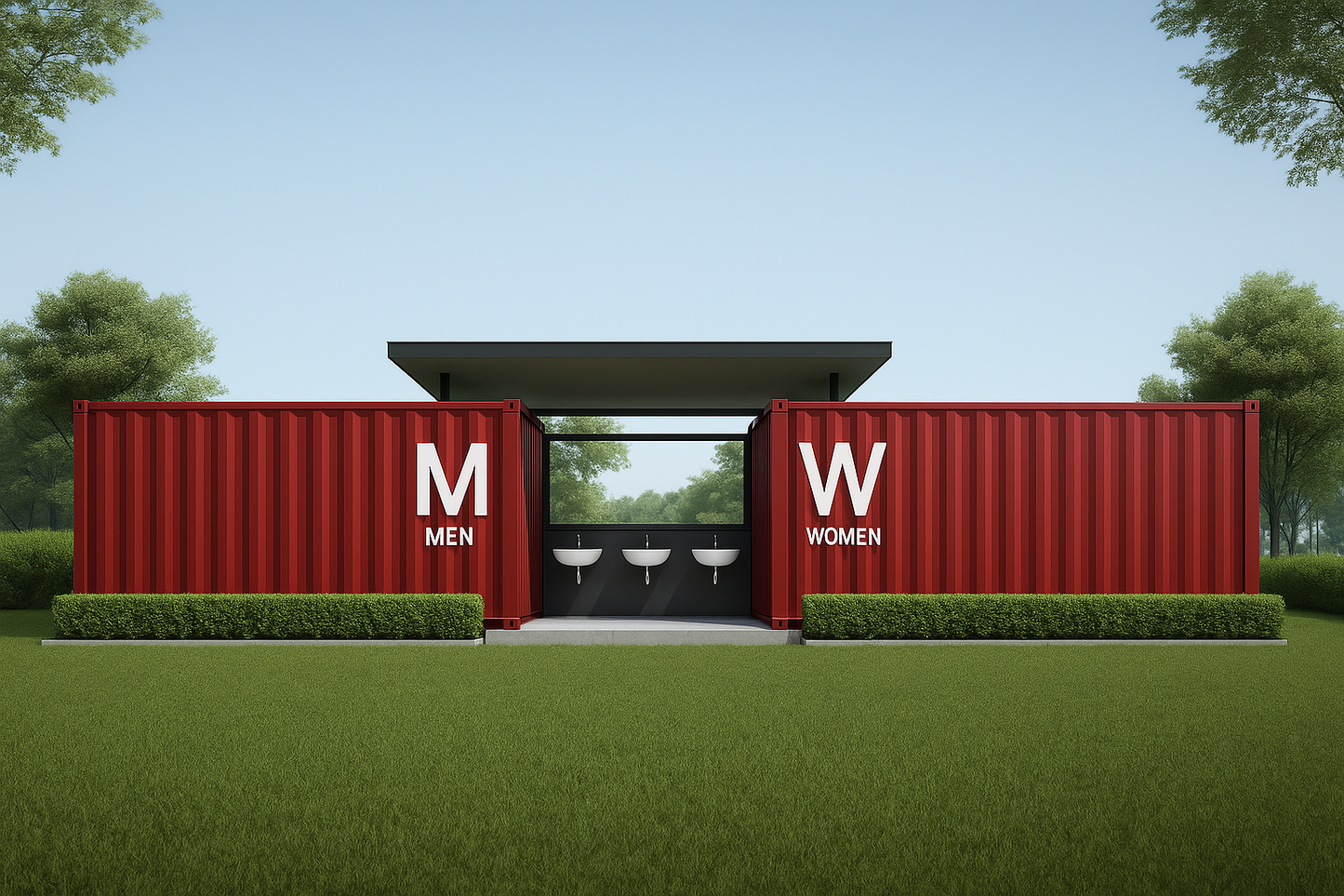 Container Restroom 40' ADA