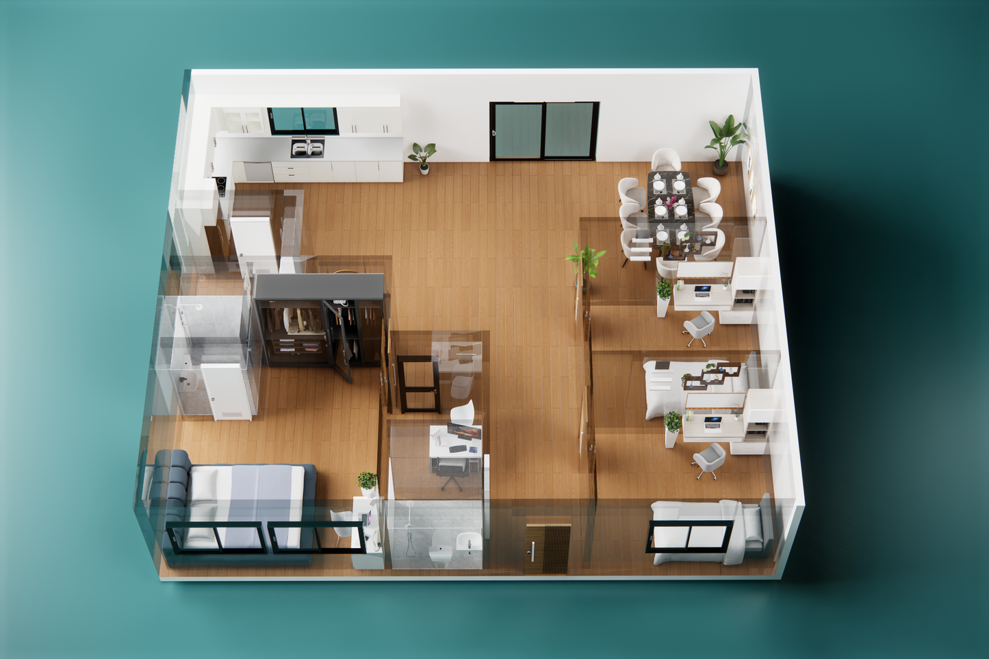 Skye Container Home 4 - 40 FT Units One Level - NEW