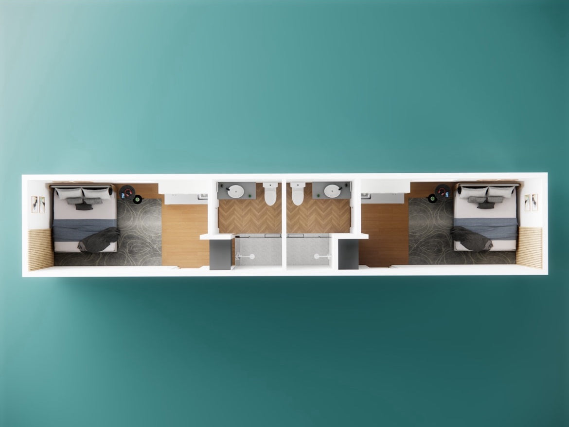 Workforce Living 40‑FT Dual Studio Container