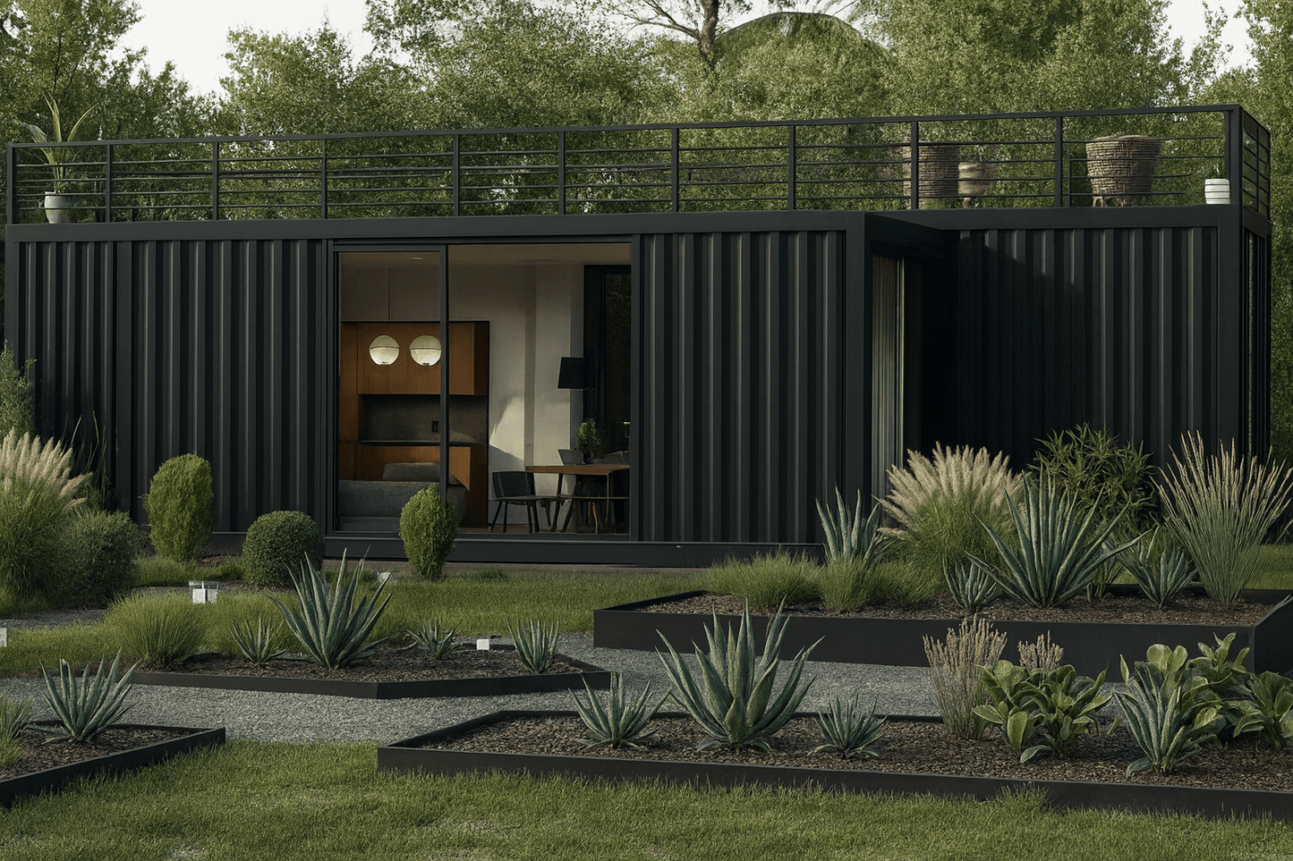 Bliss Expanded Container W/ Rooftop 40 FT / 20 FT - Kozzi Space