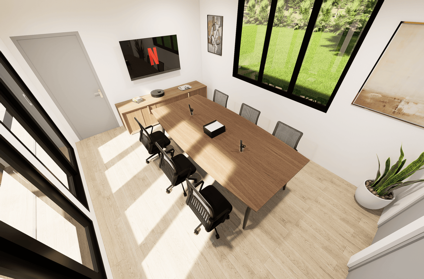 Container Office Flex Desk 40' - Kozzi Space