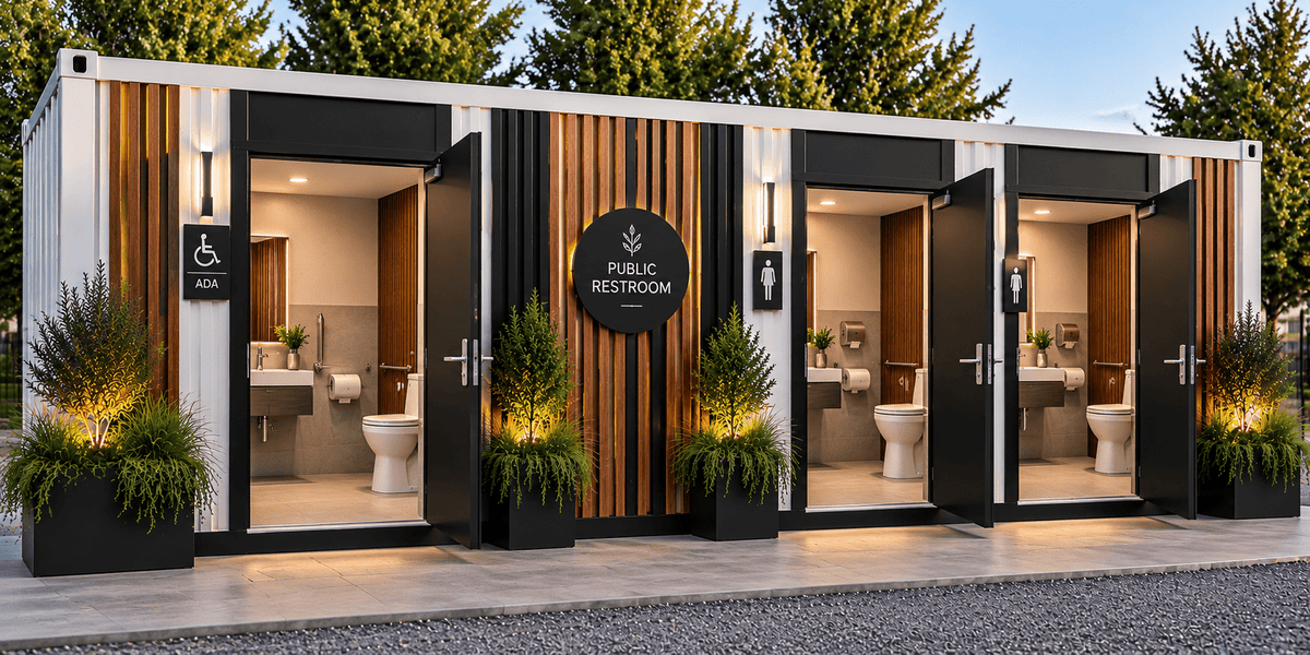 Container Restroom 20' - Kozzi Space