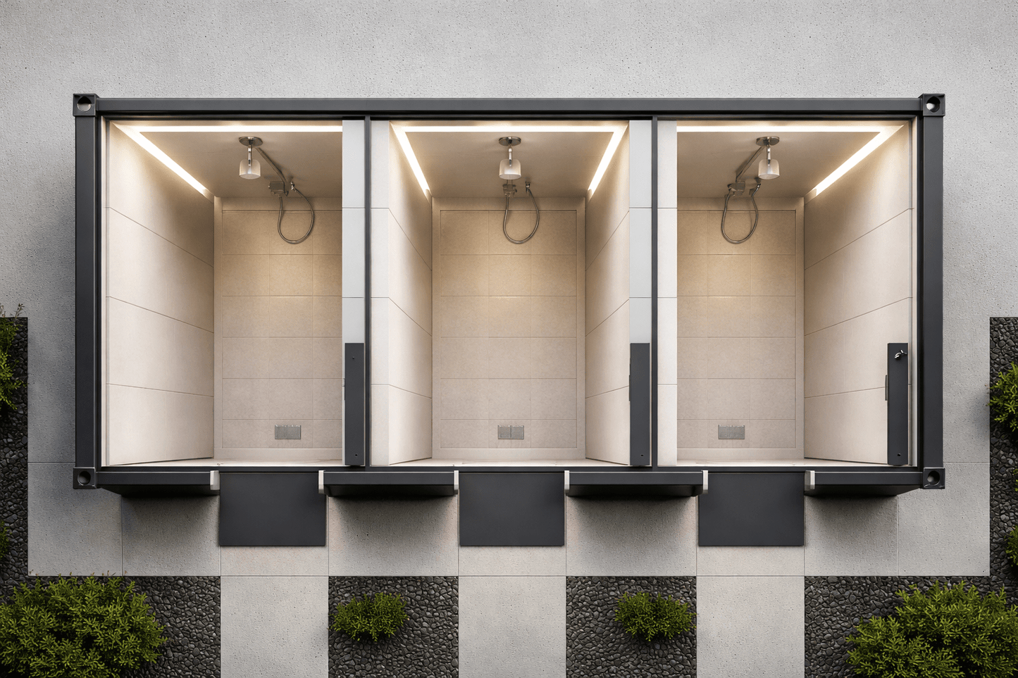 Container Shower Box - Kozzi Space
