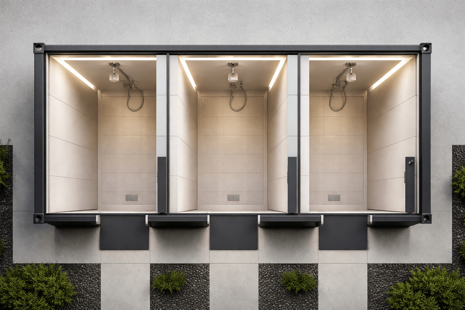 Container Shower Box - Kozzi Space