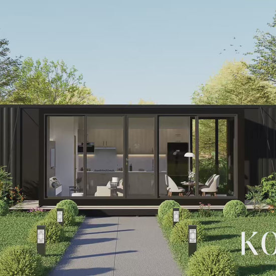 A container modular unit's image with instrumental music