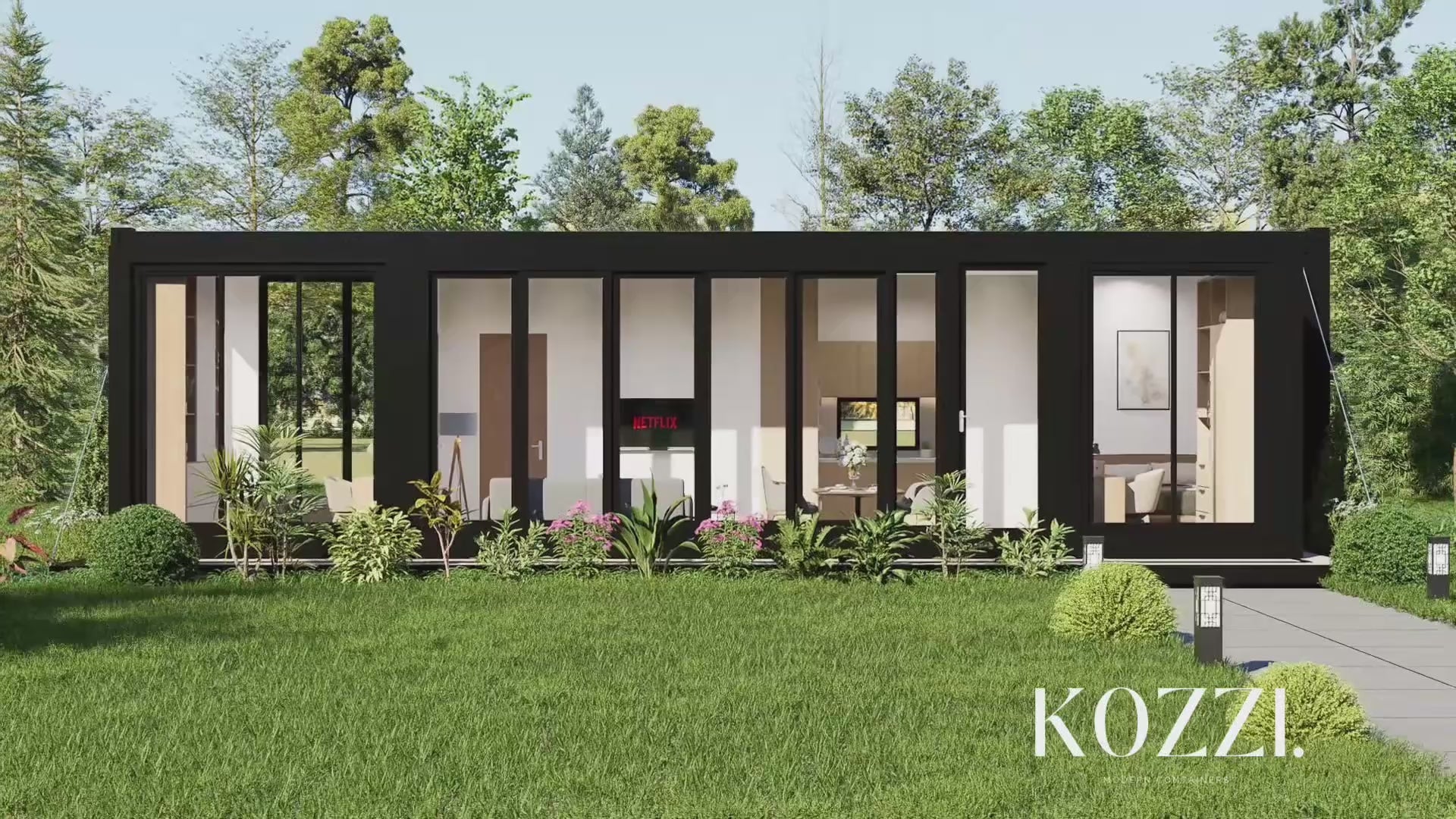 1 bedroom container living home interior views.